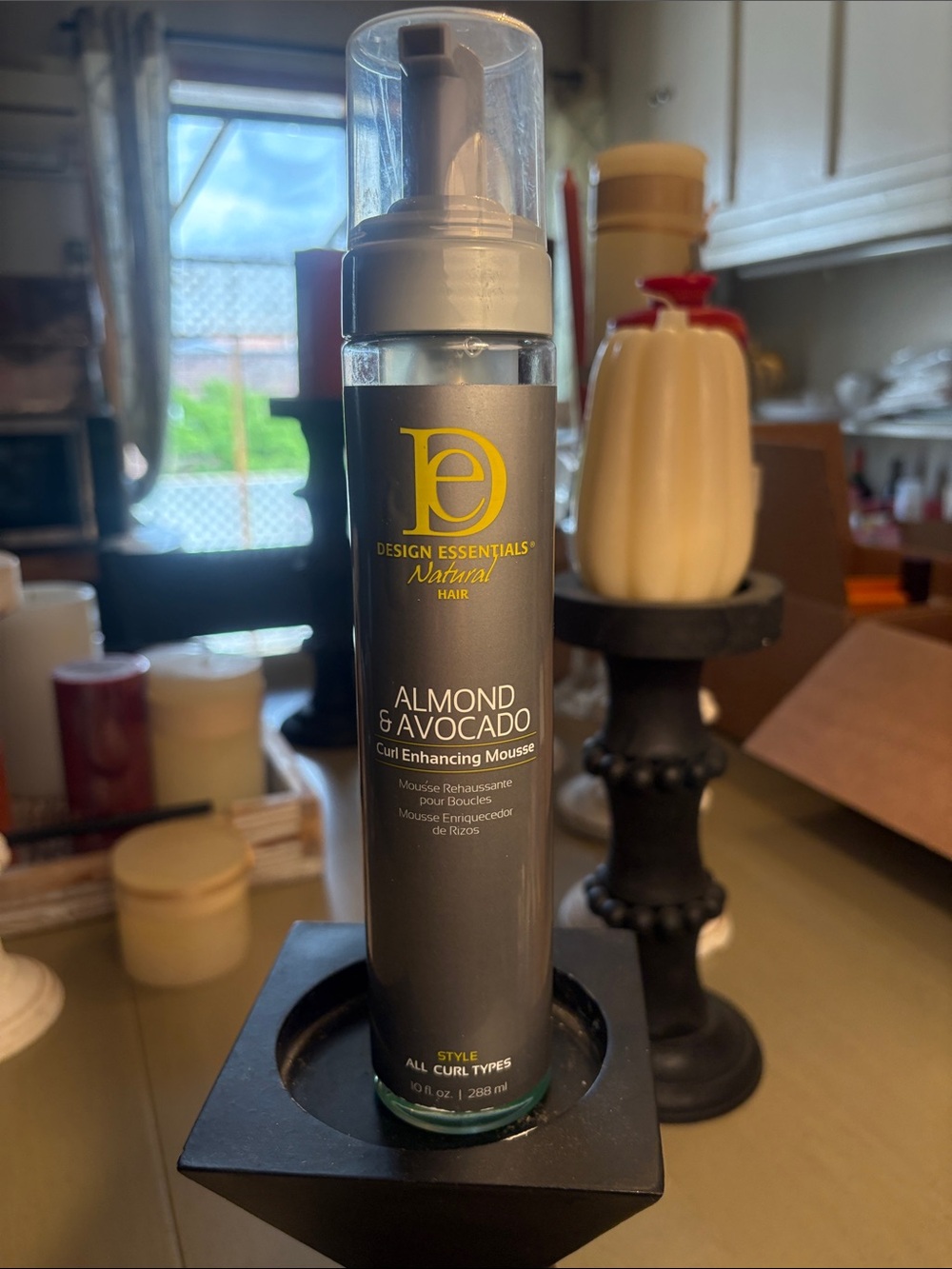 Almond & Avocado Curl Enhancing Mousse - Natural Hair, Gray Bottle